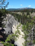 Pinnacles in canyon