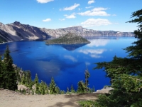 Wizard Island  and Crater Lake