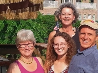 Cindy and Gillian with Nan and Neil