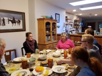 Family dinner in Portland