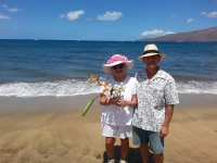 Jean and Neil on beach