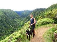 Neil and Cookie at Waihee Ridge