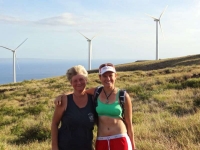 Nan and Mailea at the Windmills