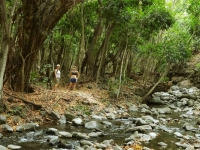 Nan and Mailea hiking back in Olowalu