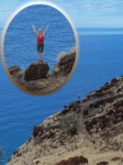 Nan on the Pali Trail