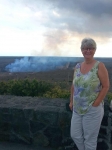 Nan at Volcano National Park