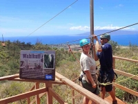 Nan on zipline adventrue