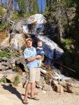 Neil and Connor at Skalkaho Falls