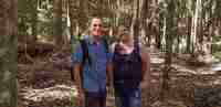 Neil and Sue Hiking Makawao Forest Reserve