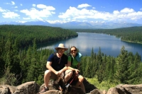 Eric and Ari at waterfall lookout