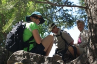 Ari, Neil, Nan at the trail end