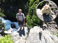 Neil with ground squirrel