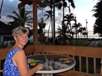 Nan on lanai