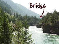View toward Swinging Bridge