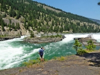 Neil looking out over the falls