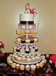 Wedding cupcake cake