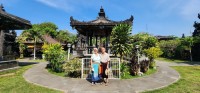 Nan and Neil at Pura Panjak Batu