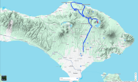 Map Ubud  to Toya Devasya