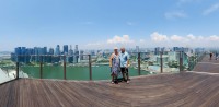 On top of Marina Sands Hotel