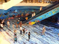 Colorful paintings everywhere