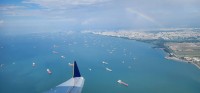 Singapore city and harbor