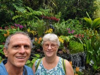 Neil and Nan at Orchid Garden