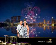 Nan and Neil Fireworks Stock Phot0