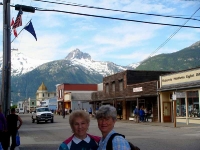 Audrey and Nan in Skagway