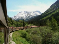 Train and mountain