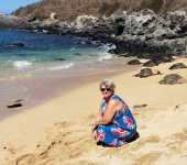 Nan with turtles