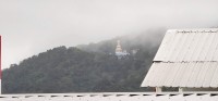 Temple on the Hill in Clouds