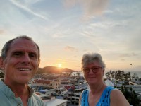 Sunset from our rooftop
