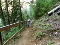 Nan on the trail