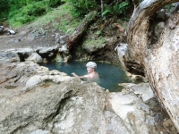 Nan in the hot pool